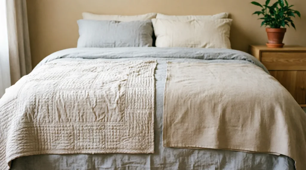 Quilt vs Coverlet: 3 Layers vs 1 Woven Layer